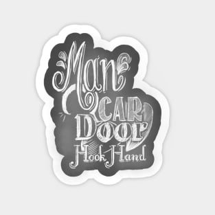 Man Car Door Hook Hand Sticker